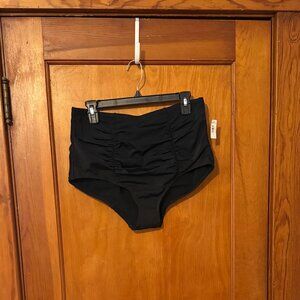 Torrid | High Rise Ruched Swim Bottoms